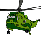 Dibujo Helicóptero al rescate pintado por MaRTIN