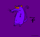 Dibujo Rata pintado por LIZBETH