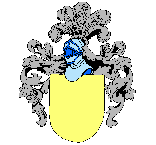 Escudo de armas y casco