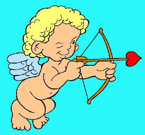 Cupido apuntando con la flecha