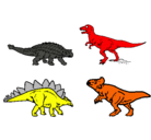 Dibujo Dinosaurios de tierra pintado por mkjhuygtfr