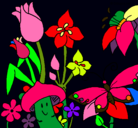 Dibujo Fauna y flora pintado por pa0