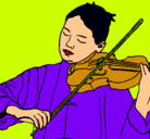 Dibujo Violinista pintado por marianyel58