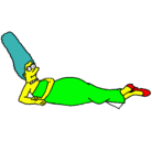 Dibujo Marge pintado por manuel