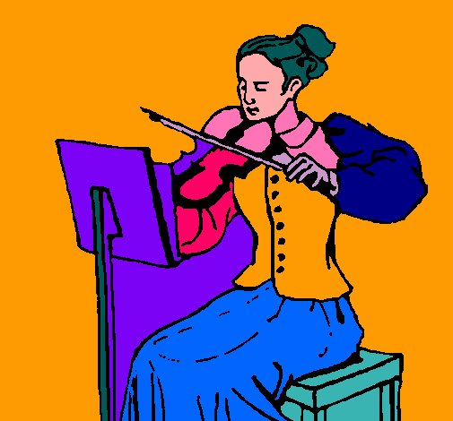 Dama violinista