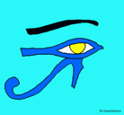 Dibujo Ojo Horus pintado por thalia