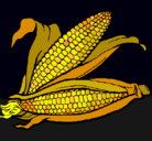 Dibujo Mazorca de maíz pintado por ana
