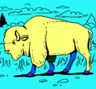 Dibujo Búfalo  pintado por nohemi