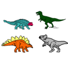 Dibujo Dinosaurios de tierra pintado por dylan