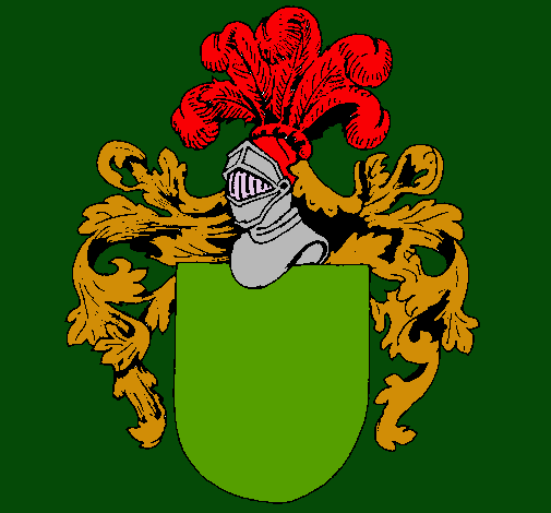 Escudo de armas y casco