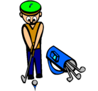 Dibujo Jugador de golf II pintado por josegabriel