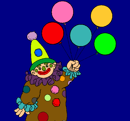 Payaso con globos