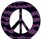 Dibujo Símbolo de la paz pintado por fernando