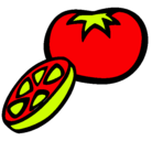 Dibujo Tomate pintado por antonela