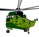 Dibujo Helicóptero al rescate pintado por GERALDIN