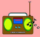 Dibujo Radio cassette 2 pintado por ainhoa