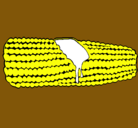 Dibujo Mazorca de maíz pintado por Clau