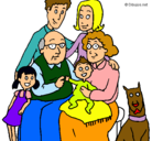 Dibujo Familia pintado por esnupi
