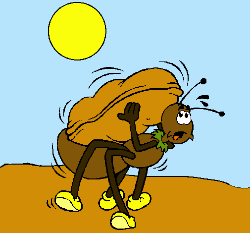 Hormiga y cacahuete