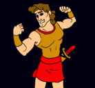 Dibujo Hércules pintado por laudy