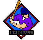 Dibujo Logo de béisbol pintado por gabi