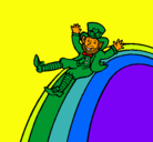 Dibujo Duende en el arco iris pintado por alex