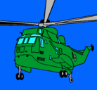 Dibujo Helicóptero al rescate pintado por JOSECARLOS