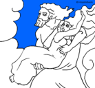 Dibujo El rapto de Perséfone pintado por mary