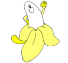 Dibujo Banana pintado por fely