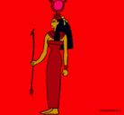 Dibujo Hathor pintado por martacalvete