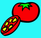 Dibujo Tomate pintado por lacoronadesamantha2