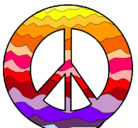 Dibujo Símbolo de la paz pintado por pauli