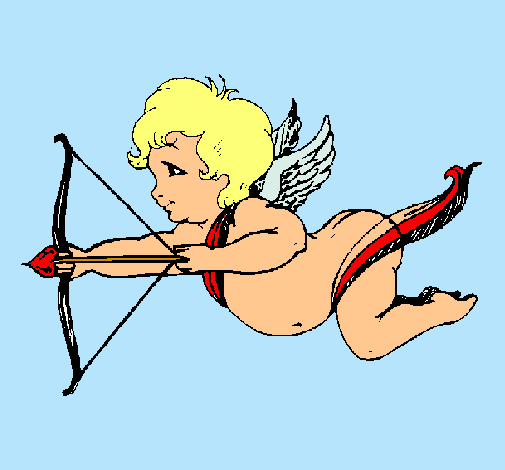 Cupido volando