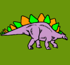 Dibujo Stegosaurus pintado por nayelie