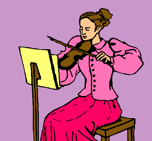 Dama violinista