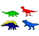 Dibujo Dinosaurios de tierra pintado por ITZELL