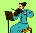 Dibujo Dama violinista pintado por DirKy