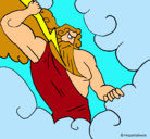 Dibujo Dios Zeus pintado por xabipg