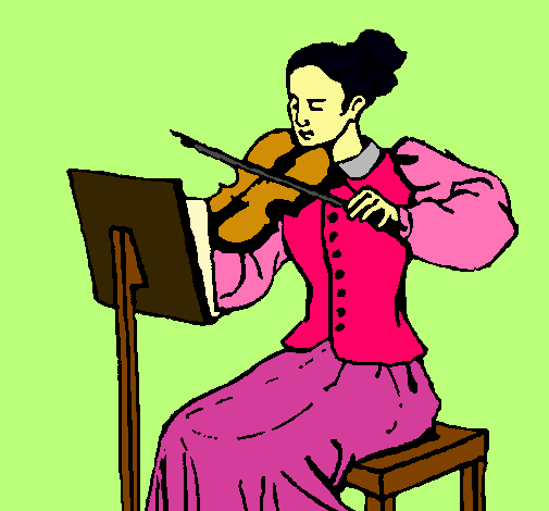 Dama violinista