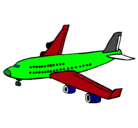 Dibujo Avión de pasajeros pintado por AVIONCITO