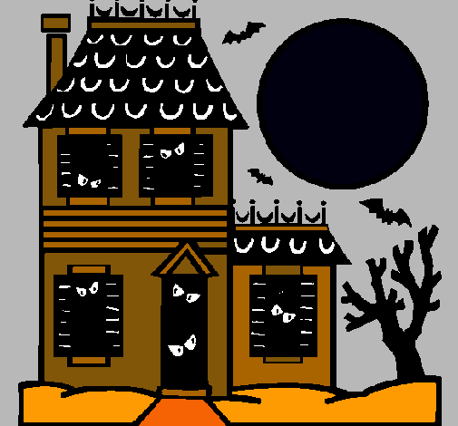 Dibujo de Casa del terror pintado por Pucca en  el día 03-10-10  a las 11:37:05. Imprime, pinta o colorea tus propios dibujos!