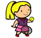 Dibujo Chica tenista pintado por chinoynacho