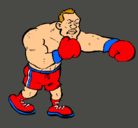 Dibujo Boxeador pintado por ina