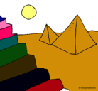 Dibujo Pirámides pintado por raynell