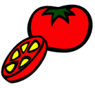 Dibujo Tomate pintado por princesabonita