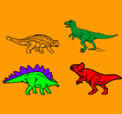 Dibujo Dinosaurios de tierra pintado por jm