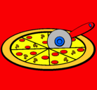 Dibujo Pizza pintado por miguelucho