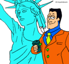 Dibujo Estados Unidos de América pintado por stephane