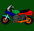 Dibujo Motocicleta pintado por jano