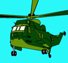 Dibujo Helicóptero al rescate pintado por enyher